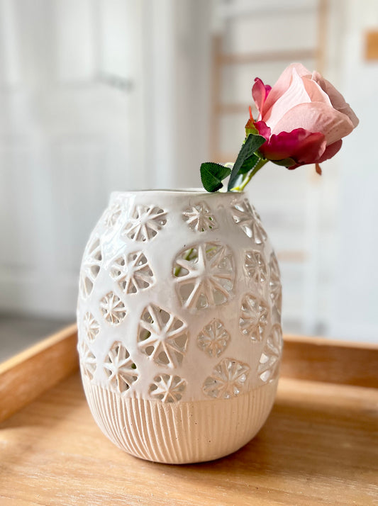 Flower Cut-Out Vase