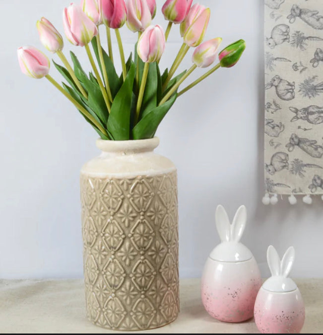 Mars Stone Patterned Vase