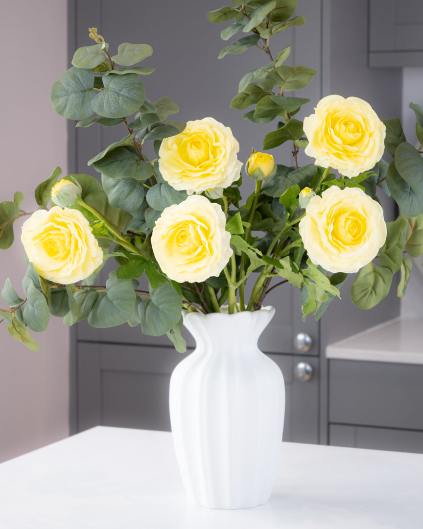 Real-Touch Ranunculus Stem - Lemon