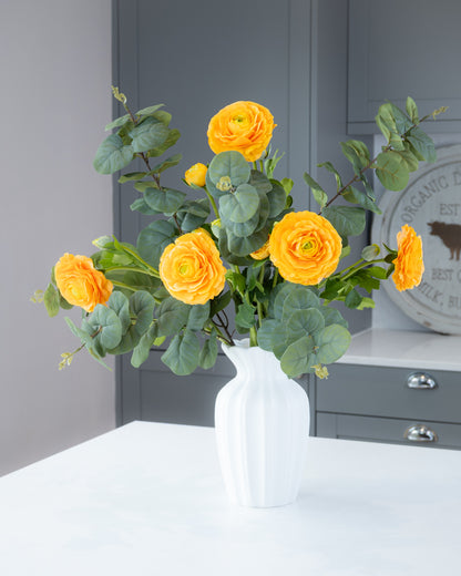 Real-Touch Ranunculus Stem - Clementine