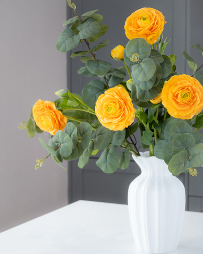Real-Touch Ranunculus Stem - Clementine