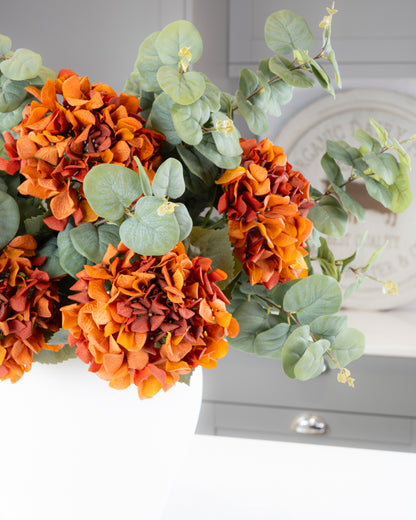 Real-Touch Garden Hydrangea - Orange