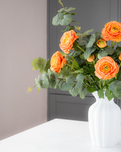 Real-Touch Ranunculus Stem - Orange