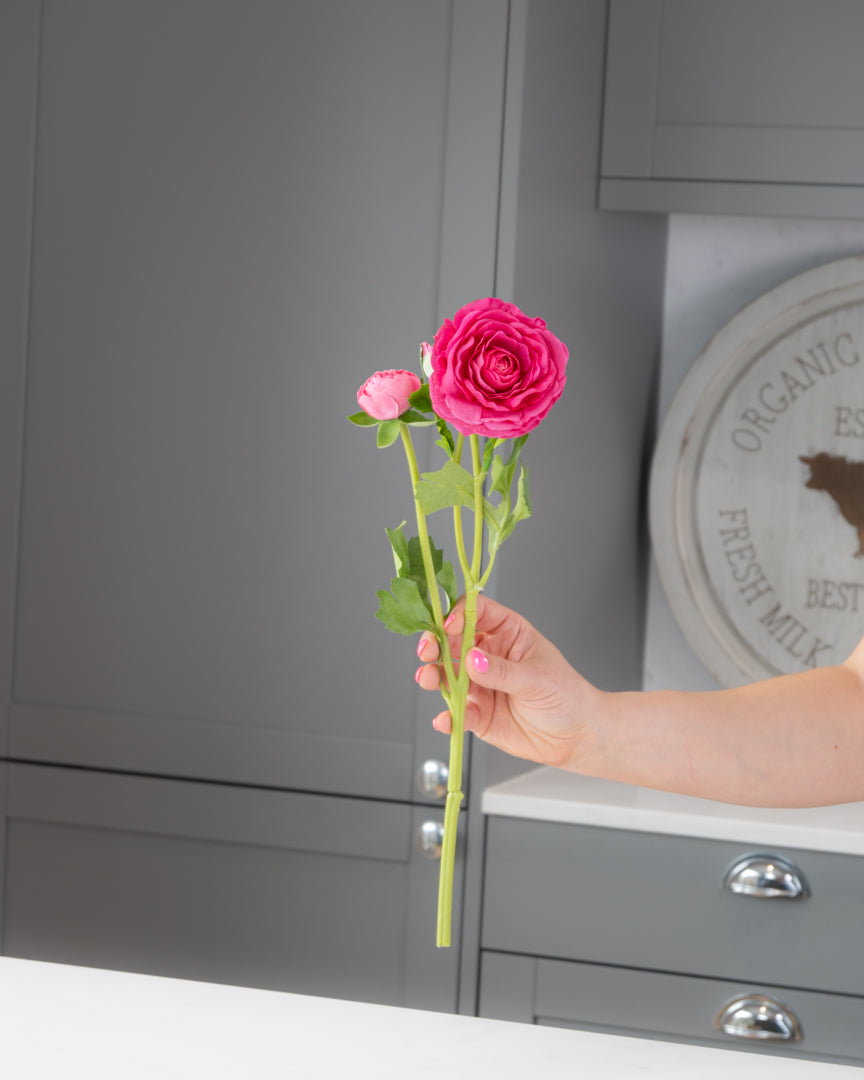 Real-Touch Ranunculus Stem - Pink