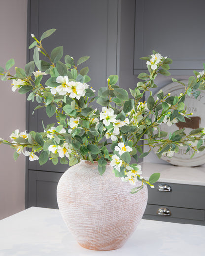 Hibiscus Spray - White