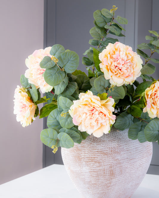 Real-Touch Open Peony - Peach Blush