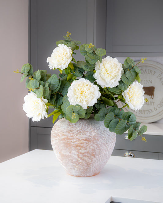 Real-Touch Open Peony - Cream
