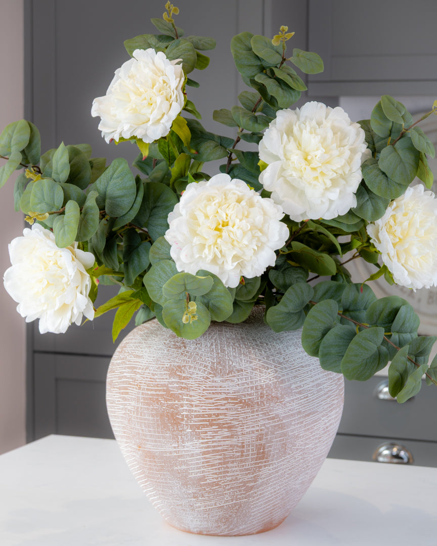 Real-Touch Open Peony - Cream