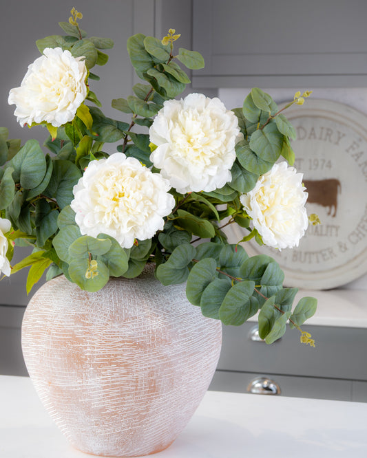 Real-Touch Open Peony - Cream