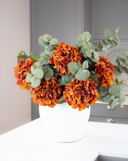 Real-Touch Garden Hydrangea - Orange