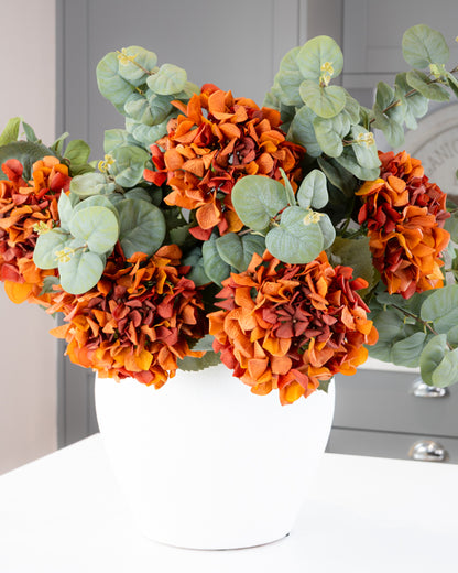 Real-Touch Garden Hydrangea - Orange