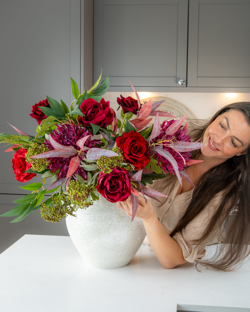 Merlot & Rose Bouquet