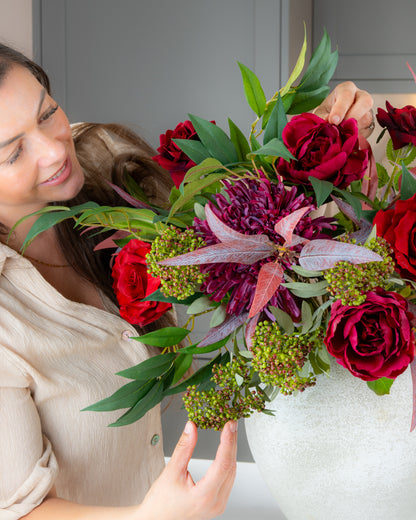 Merlot & Rose Bouquet