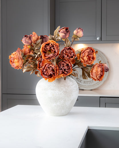 Autumn Peony Dried Spray - Cinnamon