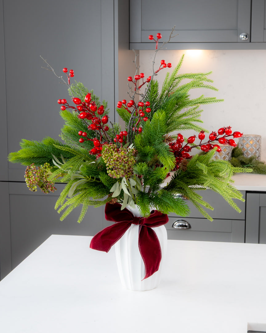 Pine and Berry Bouquet