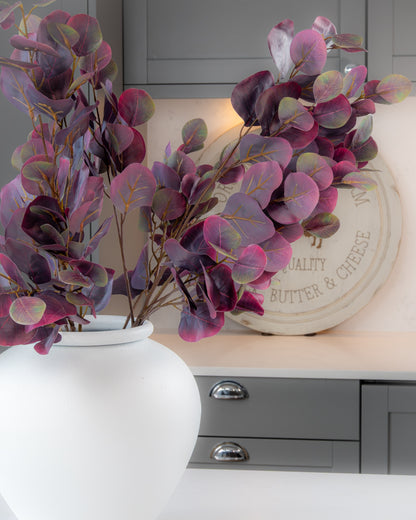 Deep Plum Eucalyptus Spray