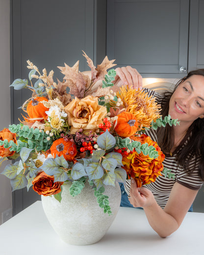Autumn Orange Pumpkin Bouquet