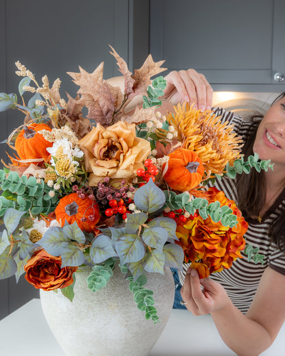 Autumn Orange Pumpkin Bouquet