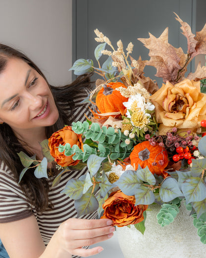 Autumn Orange Pumpkin Bouquet