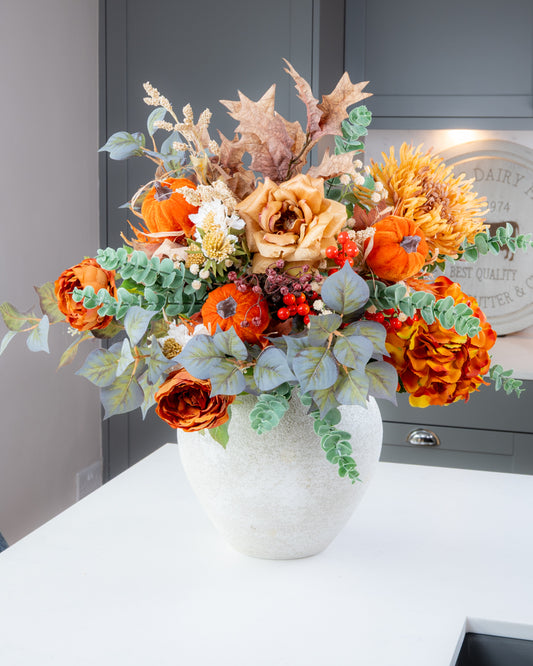 Autumn Orange Pumpkin Bouquet