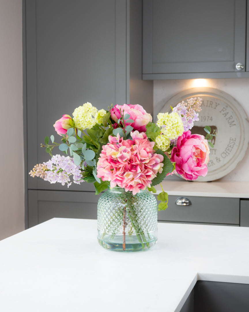 English Peony Garden in Vase