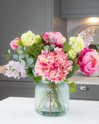 English Peony Garden in Vase