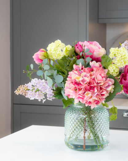 English Peony Garden in Vase