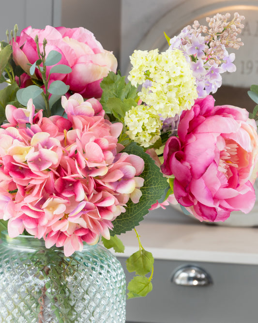 English Peony Garden in Vase