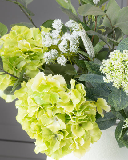 Green Hydrangea and Eucalyptus Bouquet