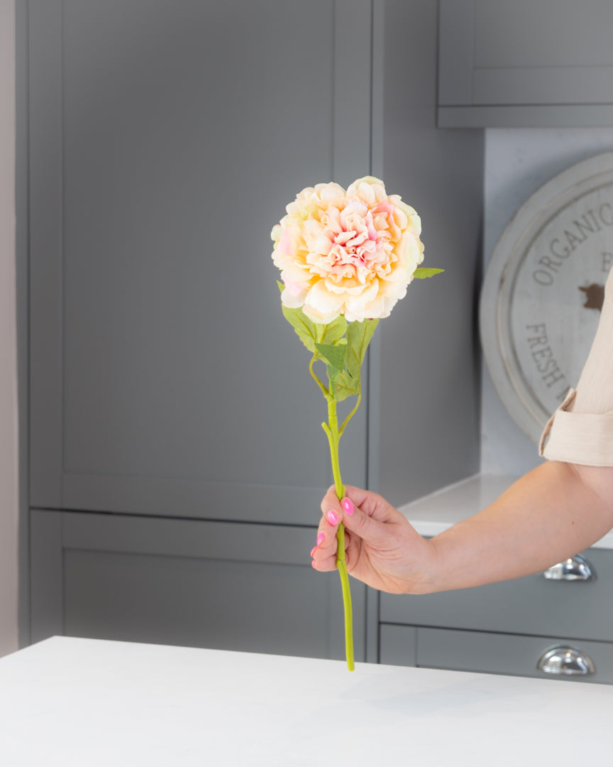 Real-Touch Open Peony - Peach Blush