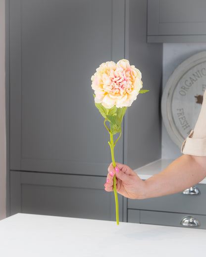 Real-Touch Open Peony - Peach Blush