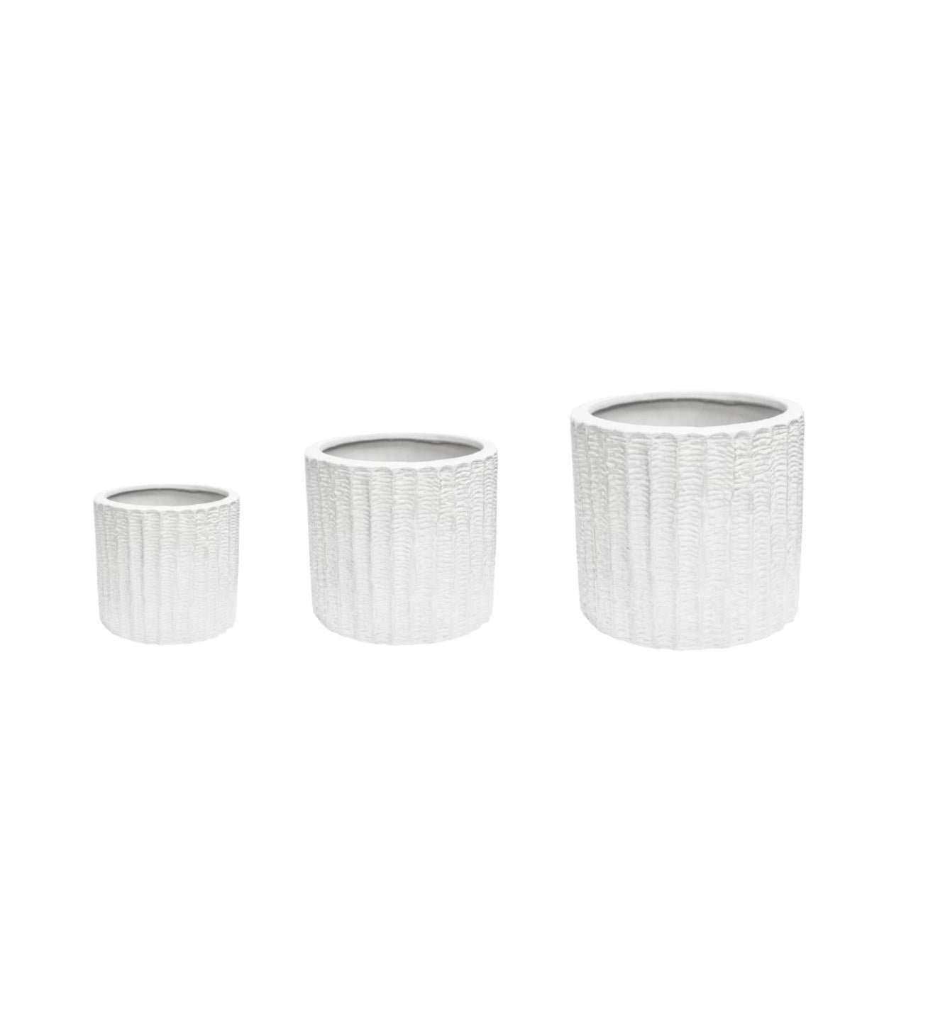 Chester Textured Planters set of 3 (2 colours)