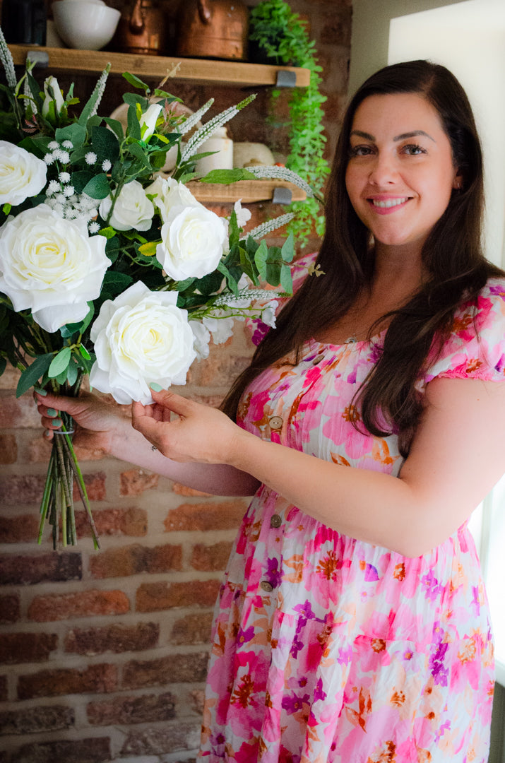 Luxury White & Green Bouquet