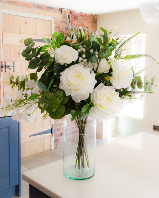 Luxury White & Green Bouquet