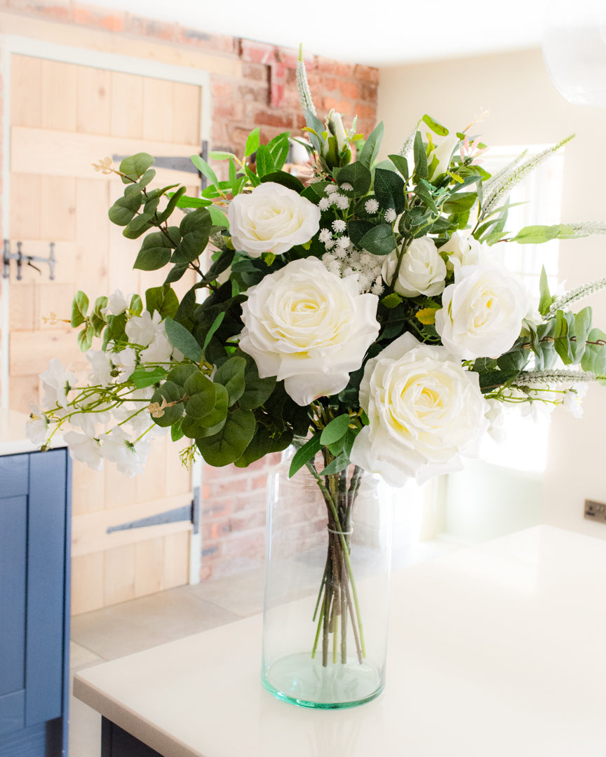 Luxury White & Green Bouquet