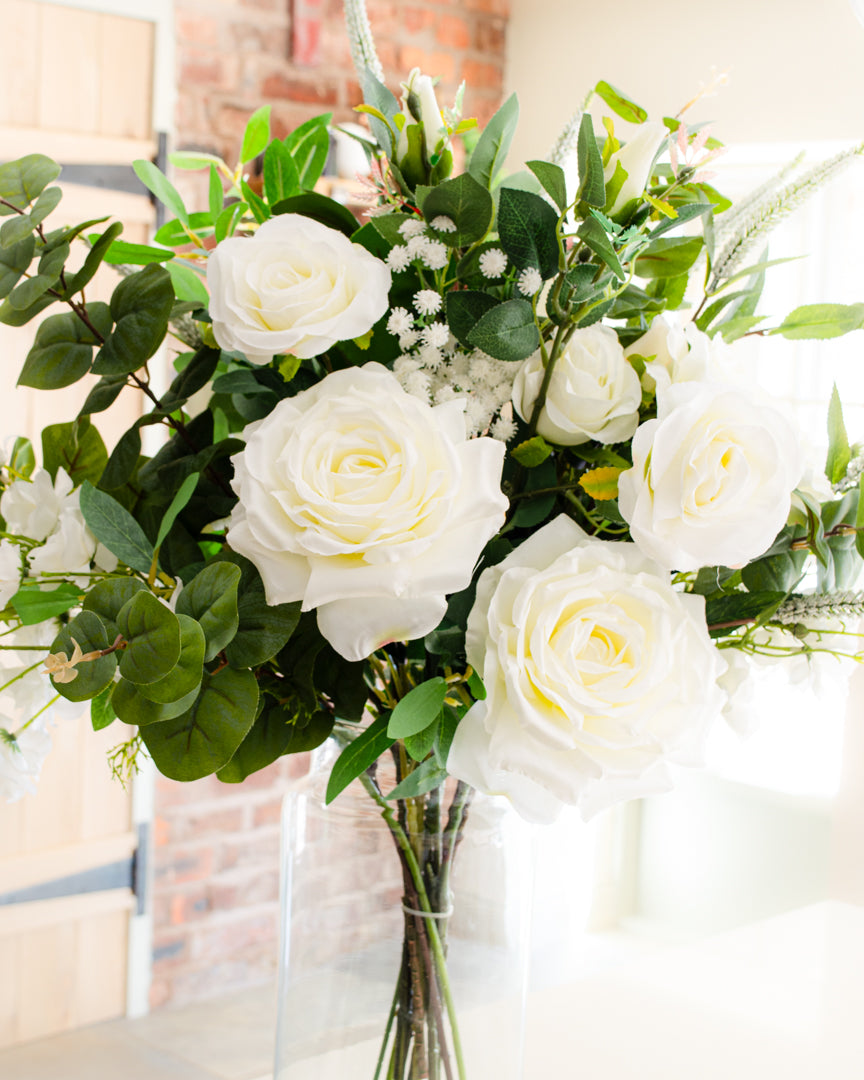 Luxury White & Green Bouquet