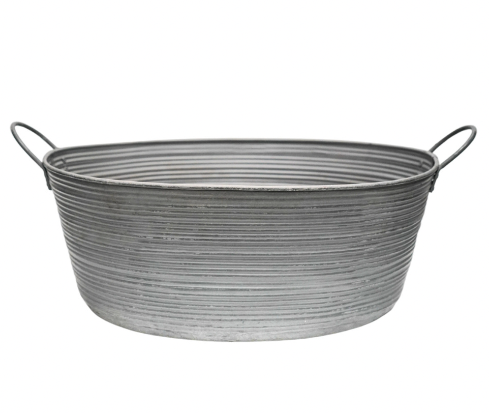 Outdoor Oval Metal Planter (2 sizes)