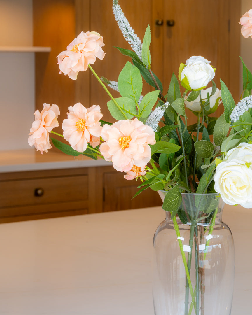 Peach Spring Arrangement in Vase