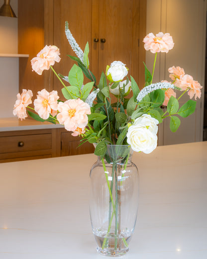 Peach Spring Arrangement in Vase