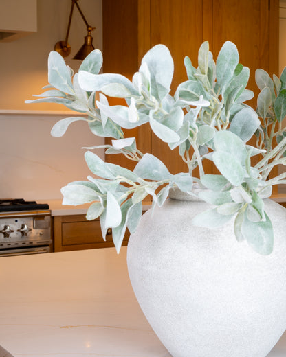 Flocked Lamb's Ear Stem