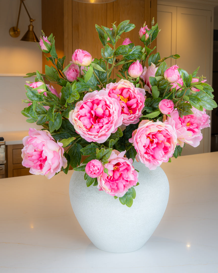 Large Peony Spray - Blush