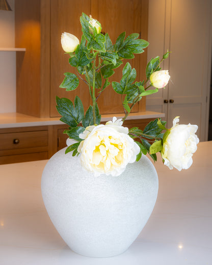 Large Peony Spray - Cream