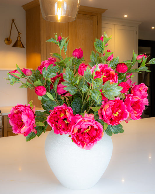 Large Peony Spray - Pink