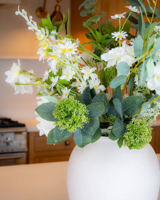 White and Spring Green Bouquet