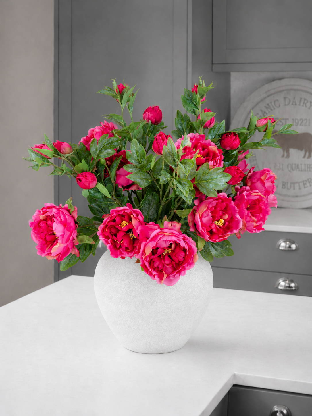 Large Peony Spray - Pink