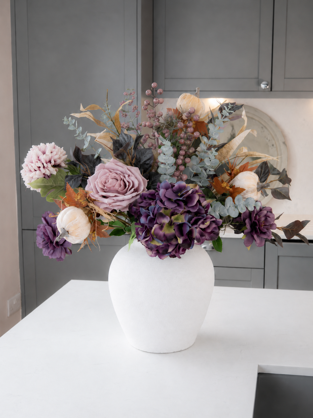 Autumn Mulberry Pumpkin Bouquet