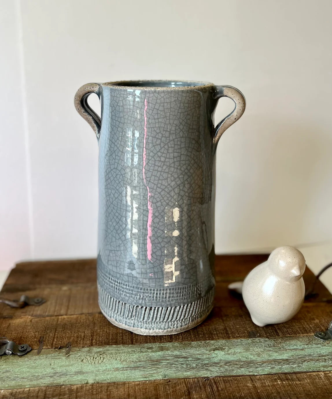 Dark Grey Chronos Vase