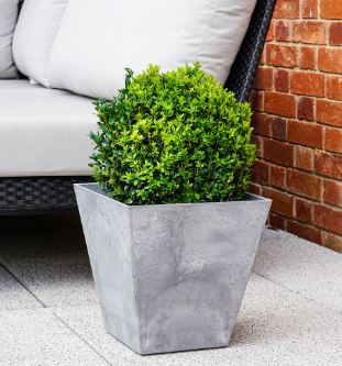 Buckingham Squat Planter Grey